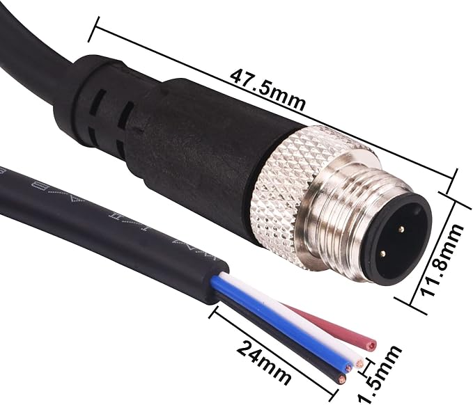 M12 Sensor Connector Aviation Cable - Image 7