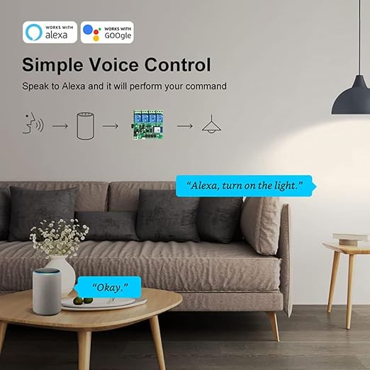 Smart WiFi Wireless Relay Switch Module, Tuya 4CH AC/DC 7-32V/ USB 5V Smart - Image 8