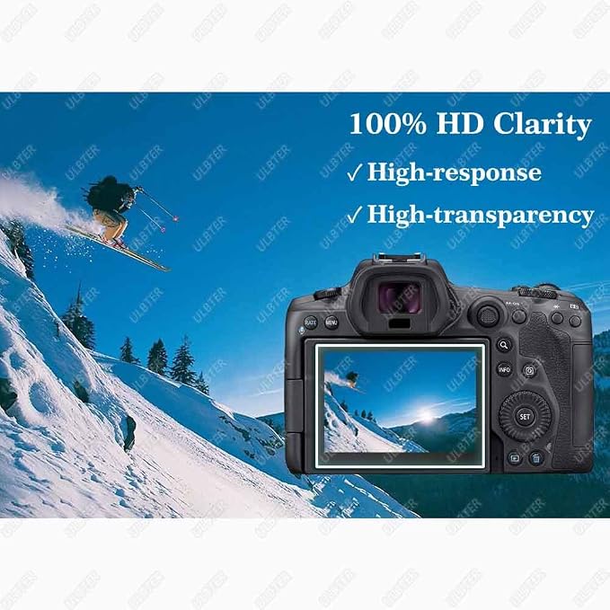 ULBTER Screen Protector for Canon EOS R5 + Top Screen Protector 0.3mm High - Image 6