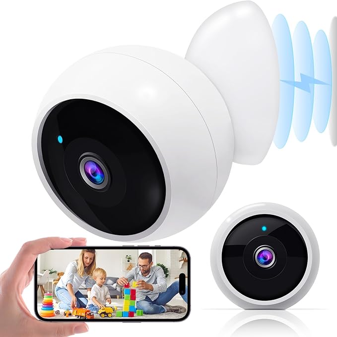 AMTIFO Security Cameras Wireless Outdoor Magnetic: Install-Free Smart Indoor 2K by AMTIFO