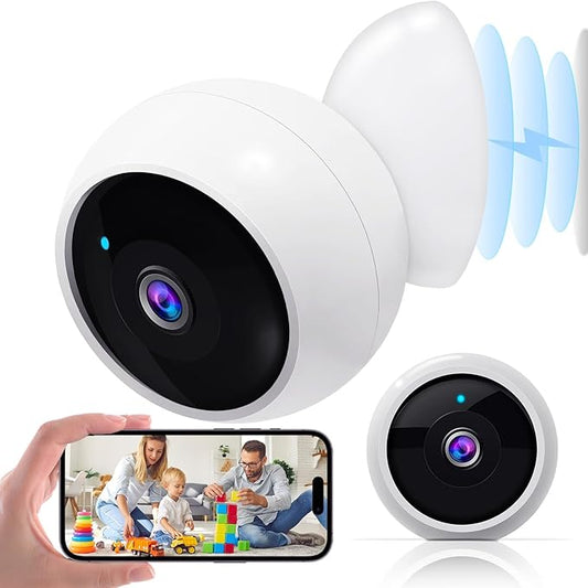 AMTIFO Security Cameras Wireless Outdoor Magnetic: Install-Free Smart Indoor 2K by AMTIFO
