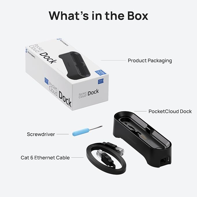PocketCloud Dock for Portable NAS, M.2 NVMe Slot, Expend Storage, 2.5GbE - Image 7