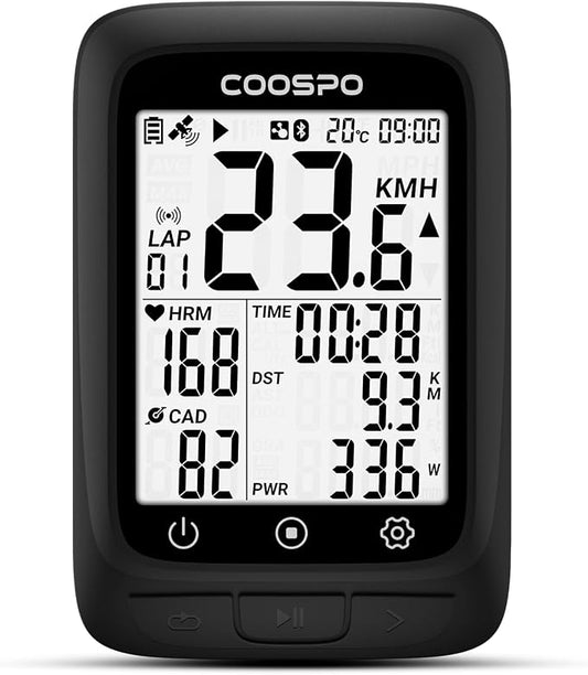 COOSPO Bike Computer GPS Wireless, ANT+ Cycling Computer GPS by COOSPO