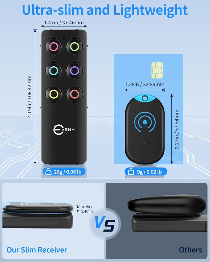Esky Ultra Slim Key Finder, Remote Finders Locator - Image 2