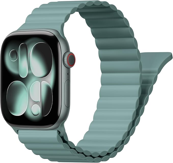 Magnetic Sport Bands for Apple Watch Band 40mm 38mm 41mm 42mm 44mm 45mm 46mm by BXUXOHS