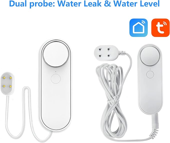 Mengshen WiFi Water Leak & Water Level Detector, 2-in-1 Tuya Smart Sensor Alarm - Image 3