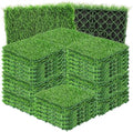 GOESWELL Interlocking Grass Tiles 12x12 Inch 50 Pack Drainage by SolarOutdoorLights