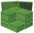 GOESWELL Interlocking Grass Tiles 12x12 Inch 50 Pack Drainage by SolarOutdoorLights