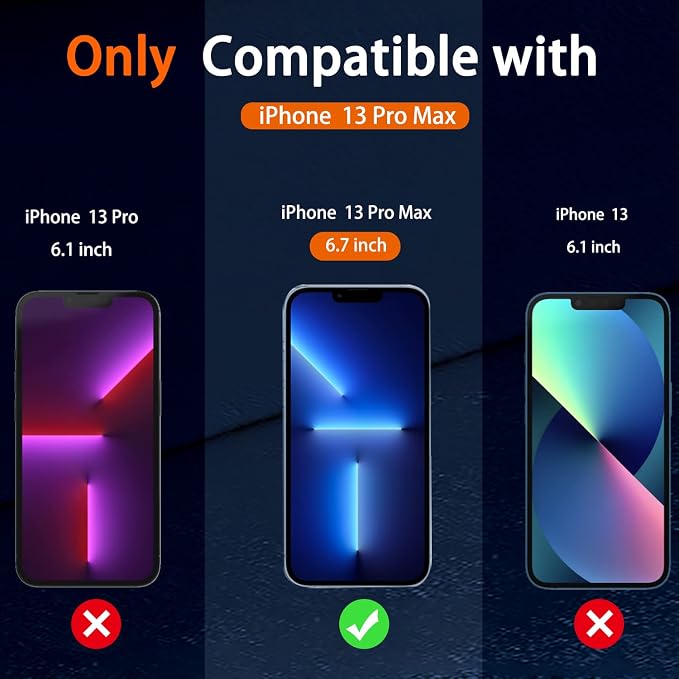 IMBZBK 3 Pack Screen Protector for iPhone 13 Pro Max - Image 7