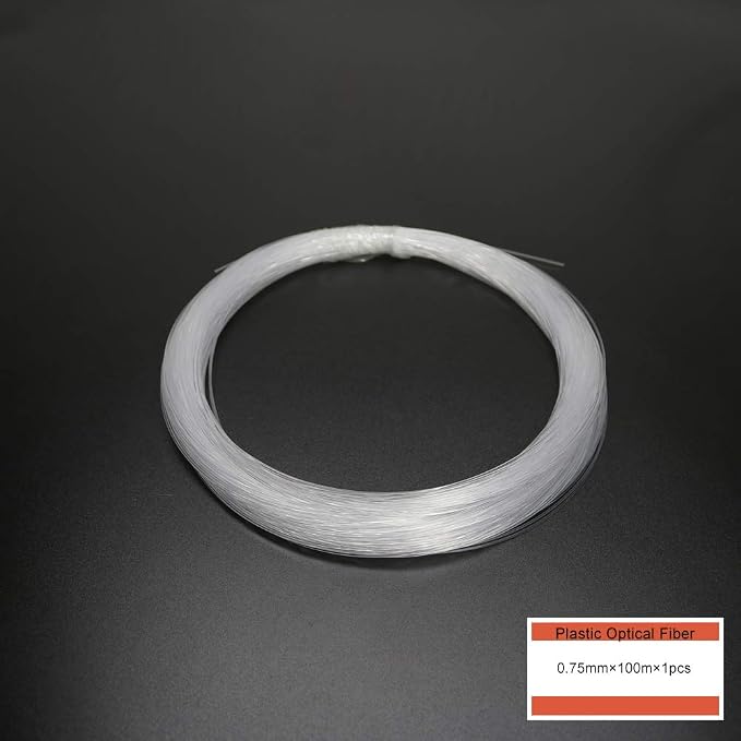 AZIMOM PMMA Plastic End Glow Fiber Optic Cable 0.75mm 100m/Roll - Image 4
