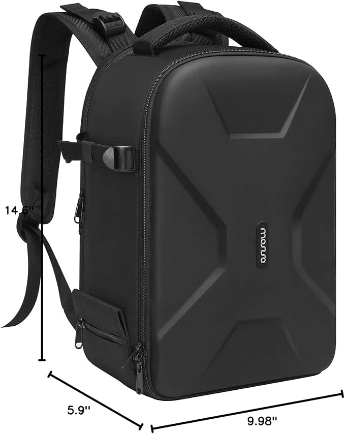 MOSISO Camera Backpack, DSLR/SLR/Mirrorless Photography Camera Bag Full Open - Image 9