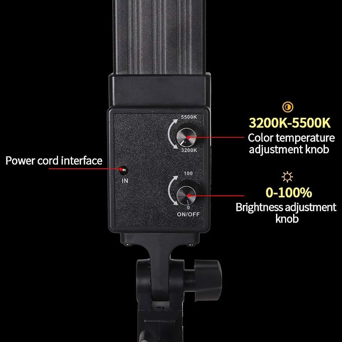 36w 3200K-5500K Dimmable LED Photography Light Adjustable Photography Studio - Image 5