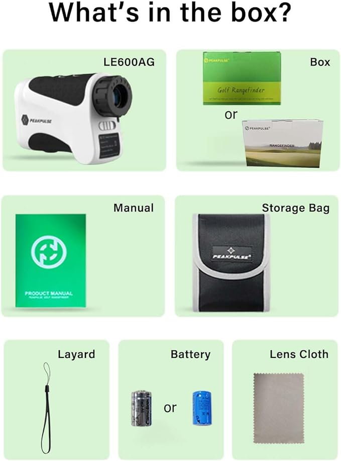 PEAKPULSE Golf Range Finder 650 Yards RangeFinder Golfing High Clarity Display - Image 5