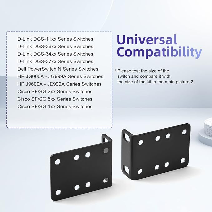 Rack Mount Kit 19 Inch Large Compatibility Rack Ears - Image 6