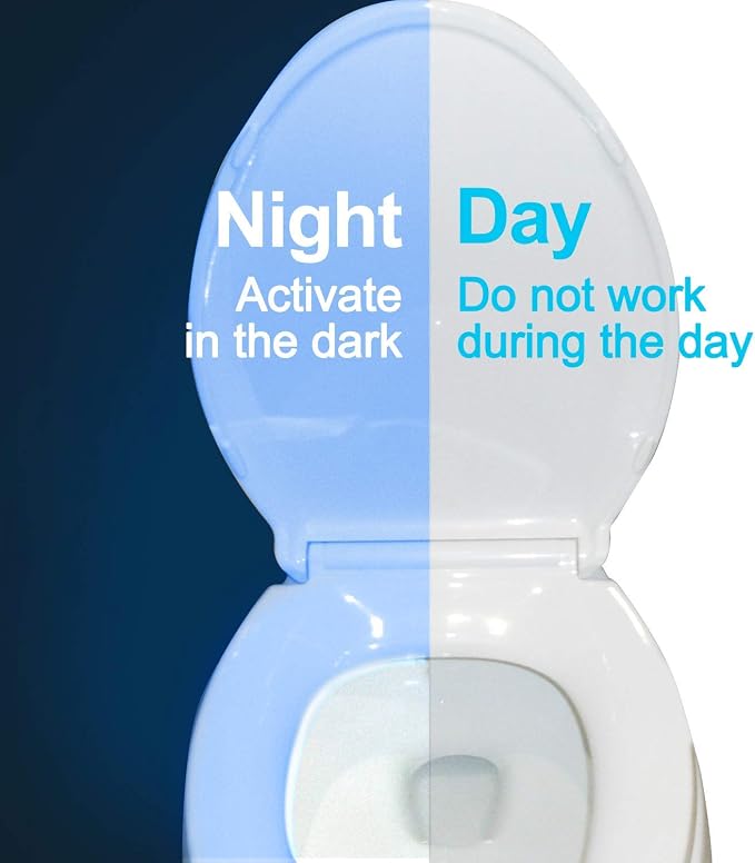 ZEZHOU Original Toilet Night Light 2 Pack, Motion Sensor Activated LED Lamp - Image 2