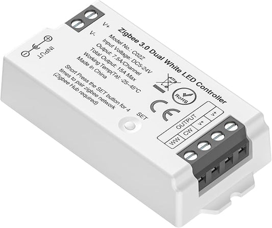 BTF-LIGHTING Tuya Zigbee 3.0 C02Z LED Controller Support CCT 3 pin PWM FCOB COB by BTF-LIGHTING