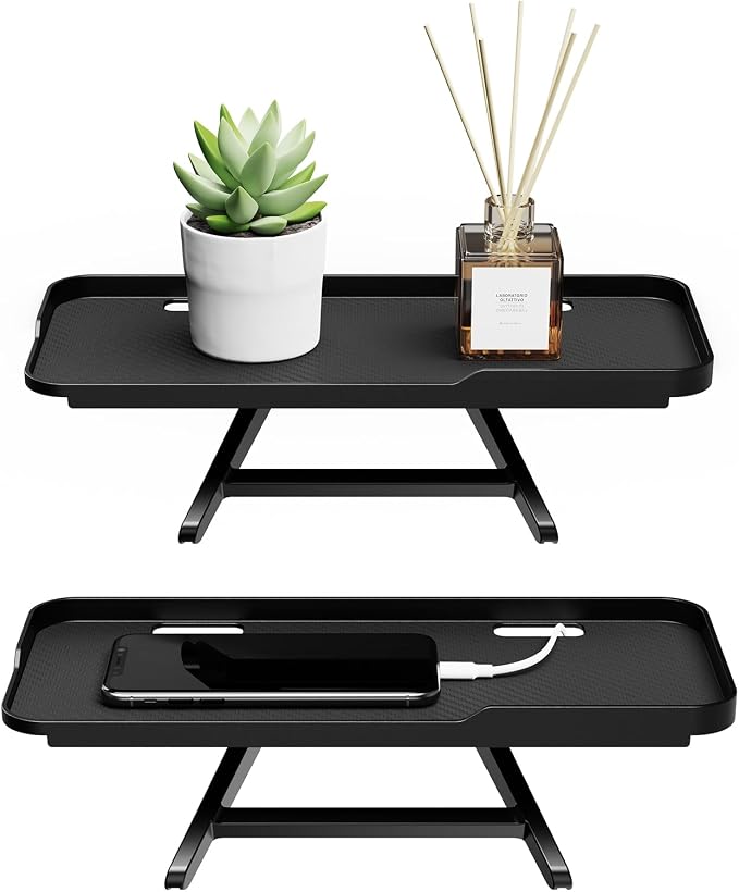 CABTE Adjustable Steel TV Top Shelf, Floating TV Stand, Universal Monitor Shelf by CABTE
