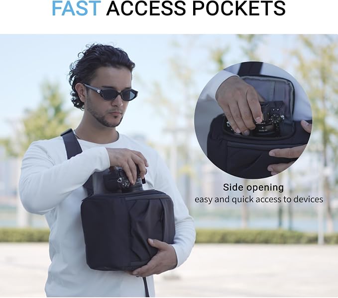 TAAOKA Camera Sling Bag, DSLR/SLR/Mirrorless Camera Backpack Case Shockproof - Image 3