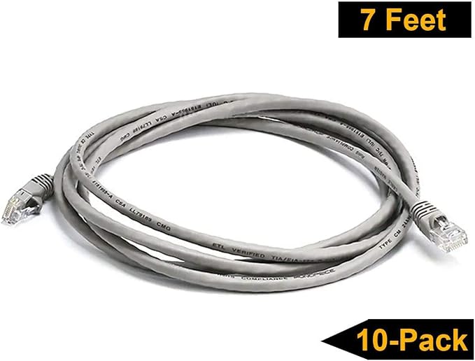 iMBAPrice 1' Cat5e Network Ethernet Patch Cable, 10 Pack - Image 3