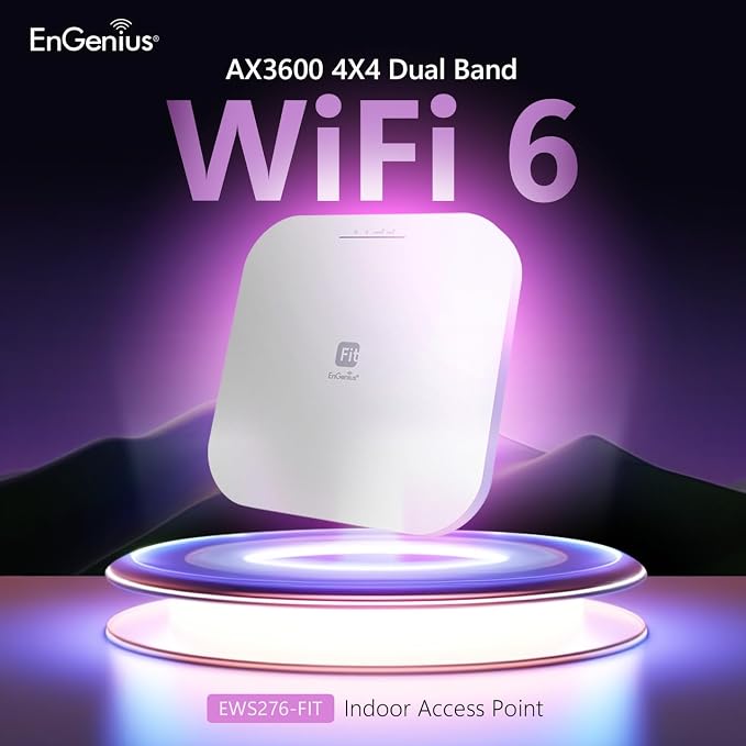 EnGenius Wireless AP 4X4 Wi-Fi 6 Dual Band AX3600 | 2.5Gbe PoE+ | Cloud & App & - Image 2