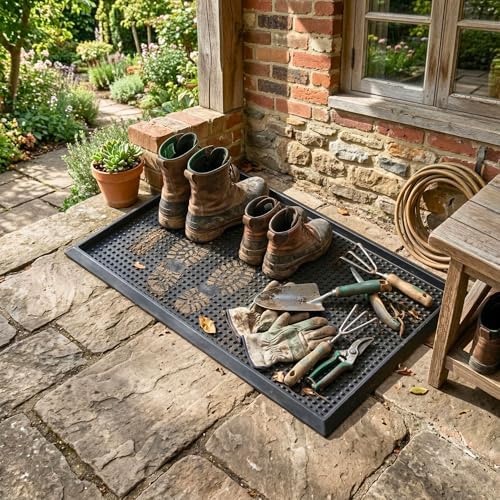 Ottomanson Waterproof Boot Tray Rubber Shoe Mat by Ottomanson