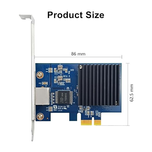10Gtek Gen4 NIC, 10Gb/s PCIe Network Adapter, 10G CNA, 10GBASE-T PCIe Network - Image 2