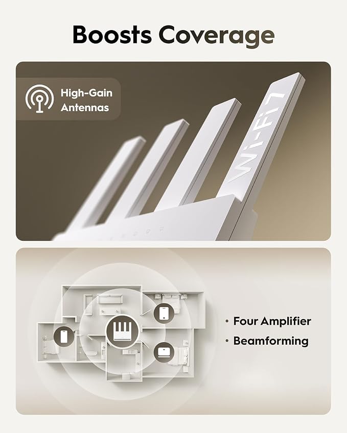 Cudy Dual Band BE3600 Wi-Fi 7 Router WR3600E 4 Gigabit Ports, 2.0 GHz Quad Core - Image 5