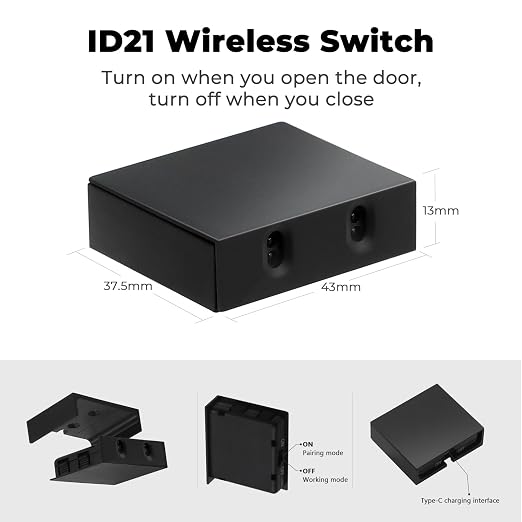 VST Motion Sensor Light Switch IR Sensor Switch, Wireless Door Activated Light - Image 2
