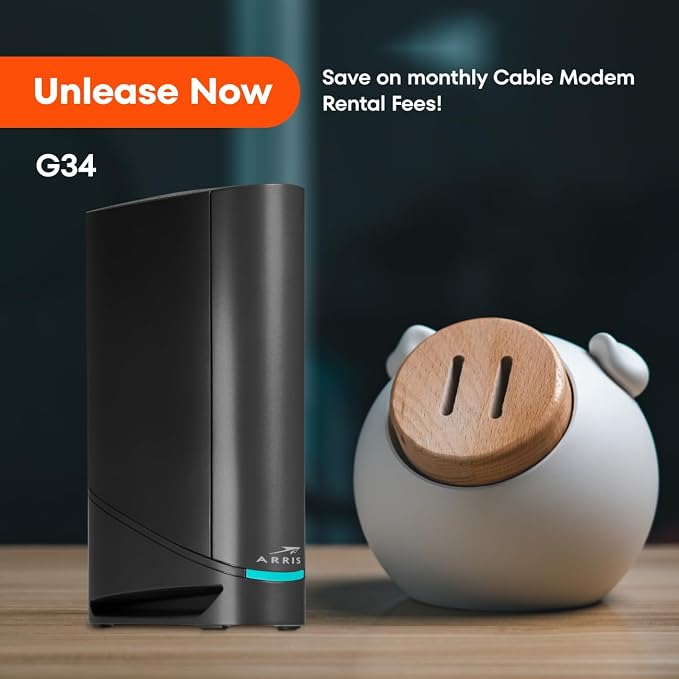 ARRIS - Cable Modem Router Combo - Fast DOCSIS 3.1 Gigabit WiFi 6, Approved - Image 5