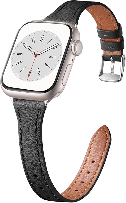 Charlam Slim Leather Band Compatible by Charlam