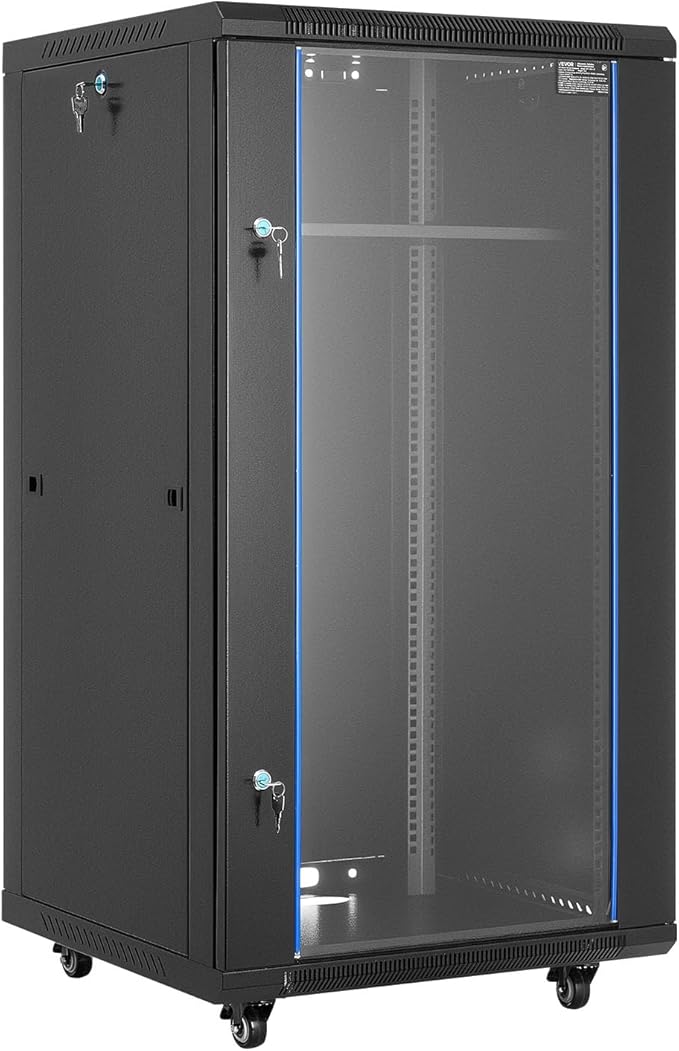 VEVOR 22U Server Rack Cabinet, Network Cabinet Wall Mount, 23.6 in Depth by VEVOR