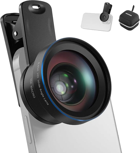 NEEWER Basics 2 in 1 Phone Camera Lens Accessories Kit, HD 0.45x Wide Angle + by Neewer