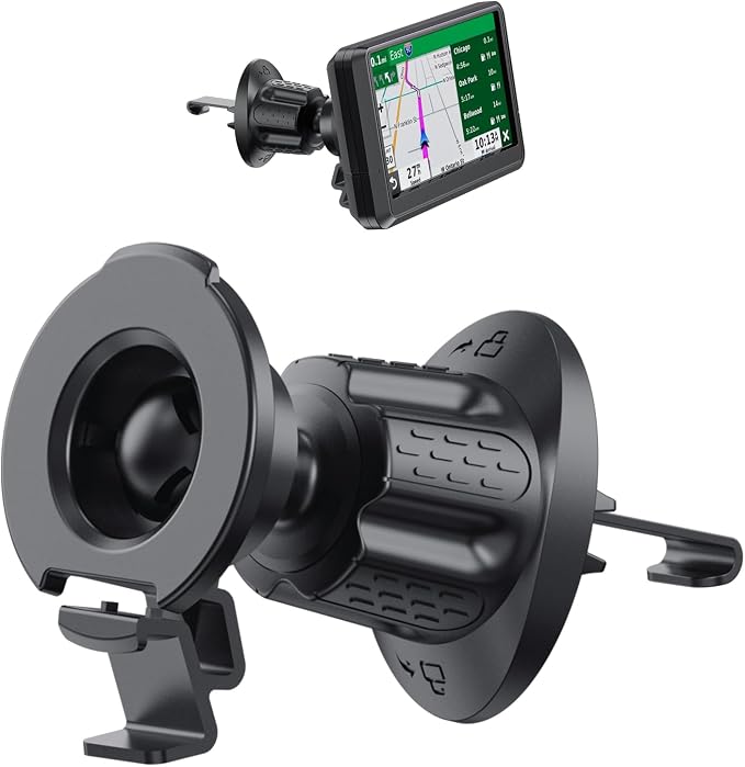 Vent Clip Mount for Garmin GPS – Air Vent Holder Compatible by iGoevo