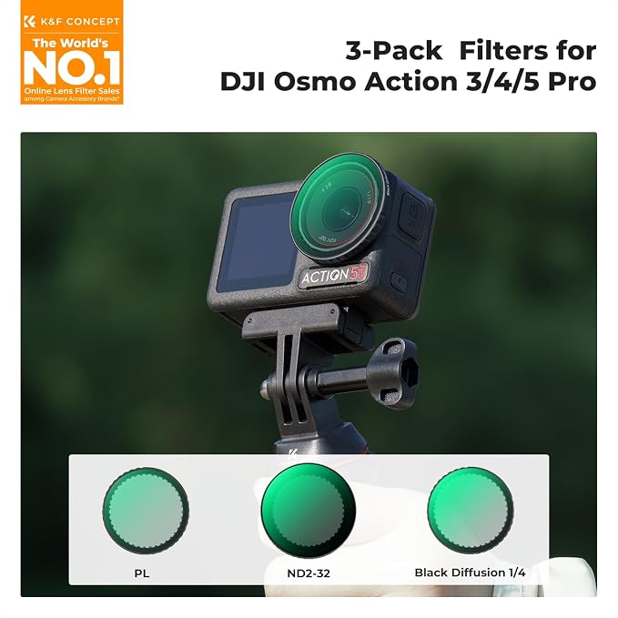 K&F CONCEPT Push in Fit Effect & ND & CPL Filter Set Compatible - Image 2