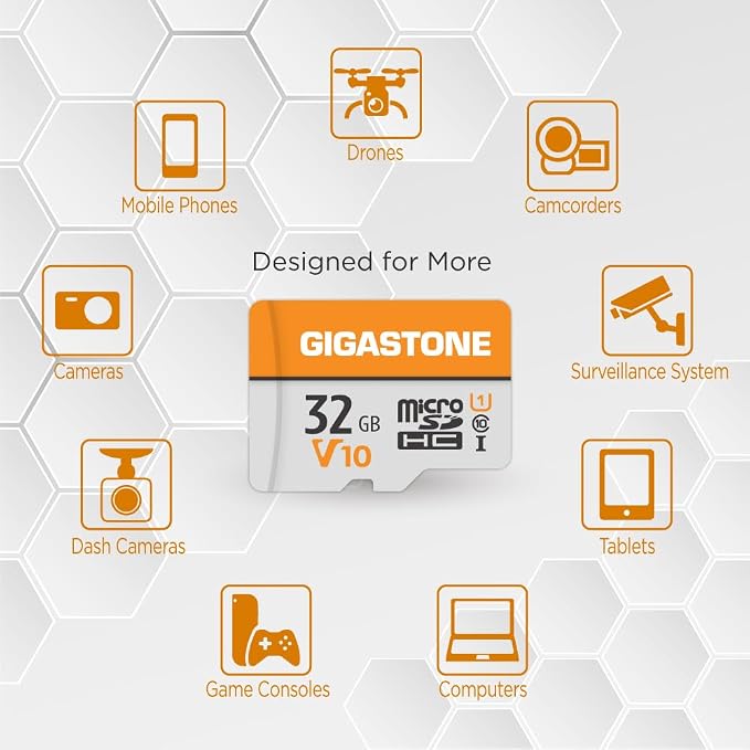 GIGASTONE 32GB Micro SD Card, V10 Video Recording, Surveillance, Security Camera - Image 3
