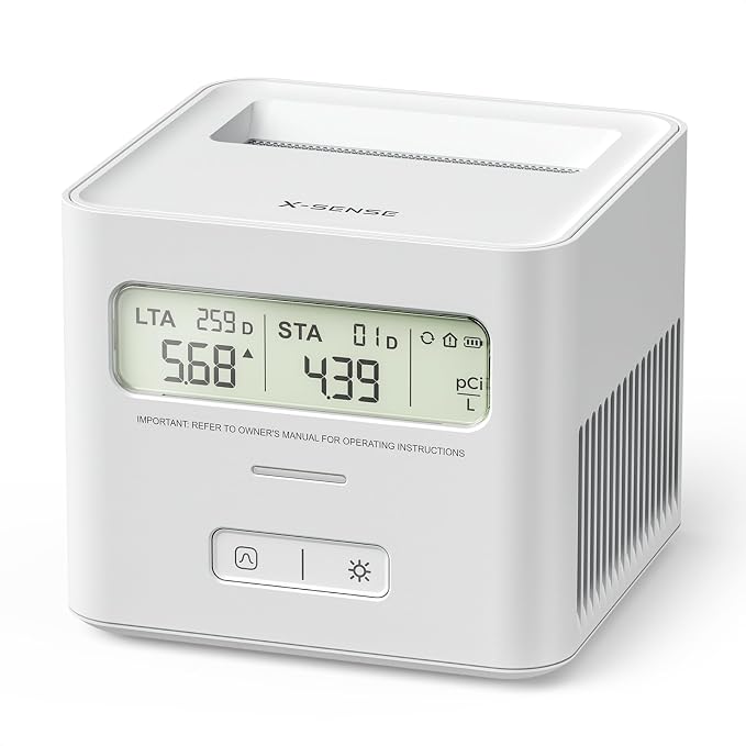 X-Sense Radon Detector for Home, Zero Lab Fees, No Installation Required by X-Sense
