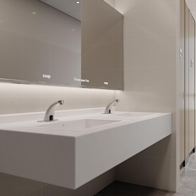 Touchless Bathroom Sink Faucets, Brushed Nickel - Image 8