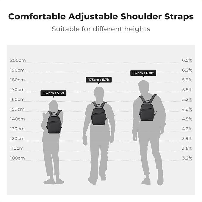 K&F CONCEPT Camera Backpack, Lightweight Camera Bag - Image 7