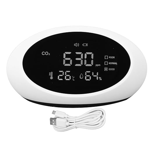 CO2 Detector Portable Carbon Dioxide Meter by plplaaoo