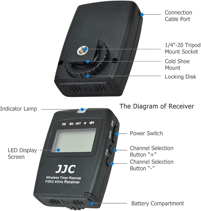 JJC Wireless Intervalometer Timer Remote Control Shutter Release - Image 3