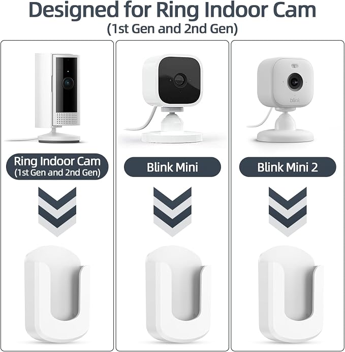 No Drill Ring Indoor Cam Adhesive Wall Mount Bracket - Image 2