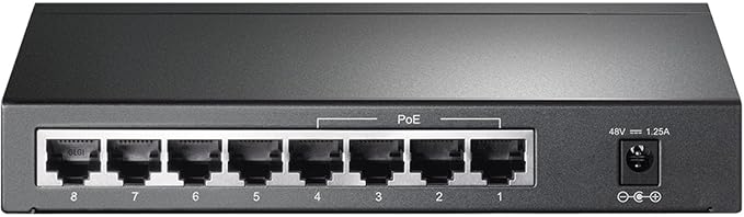 TP-Link TL-SG1008P V4 | 8 Port Gigabit PoE Switch | 4 PoE+ Ports @64W | Desktop - Image 4