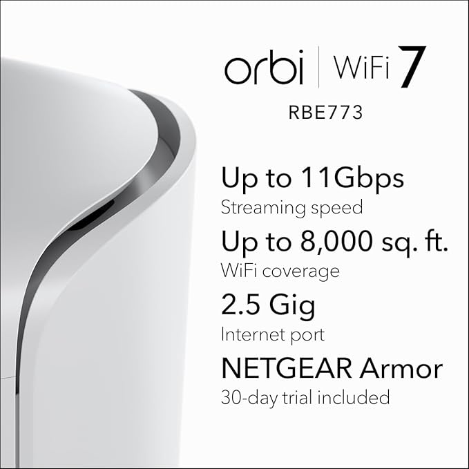 NETGEAR Orbi 770 Series Tri-Band WiFi 7 Mesh Network System - Image 2