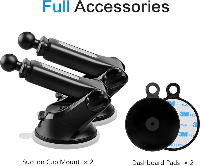 1Zero GPS Suction Cup Mount for Garmin, Replacement GPS Dash Ball Mount - Image 8