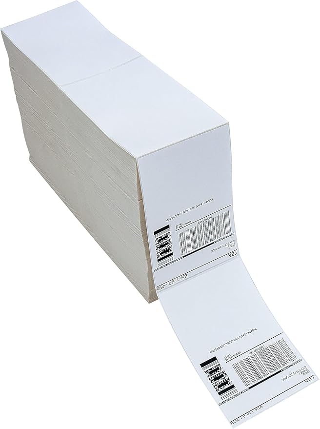 L LIKED 270000 Fanfold 4" x 6" Direct Thermal Labels, - Image 4