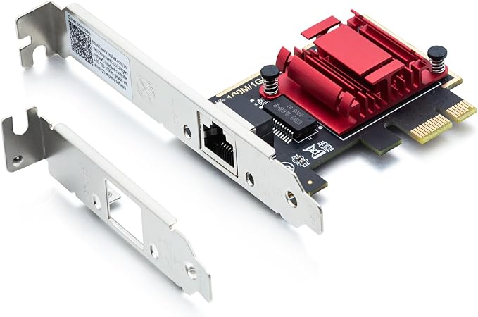 10Gtek 2.5G NIC PCIe Network Adapter 2500/1000/100Mbps PCIe Gigabit Ethernet by 10Gtek