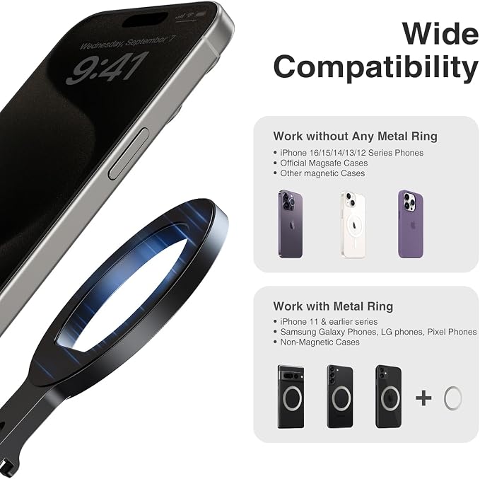 elitehood Aluminum Magsafe Tripod Phone Mount, Compact Phone Holder - Image 8