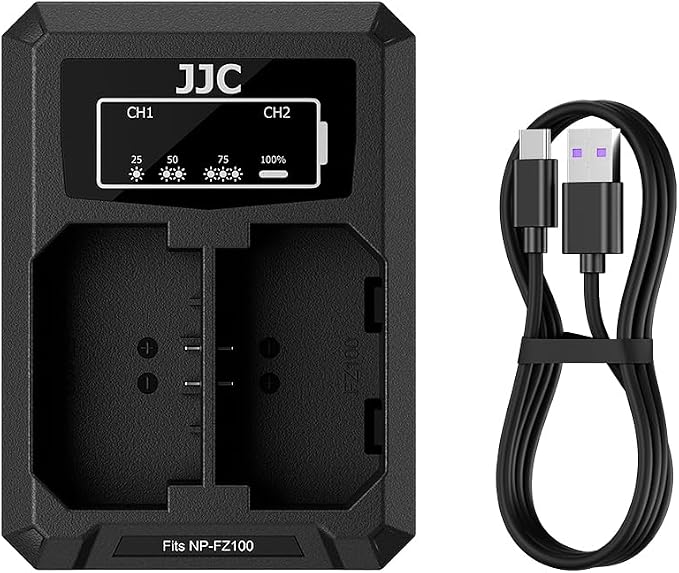 JJC NP-FZ100 Battery Charger USB Dual Slot by JJC