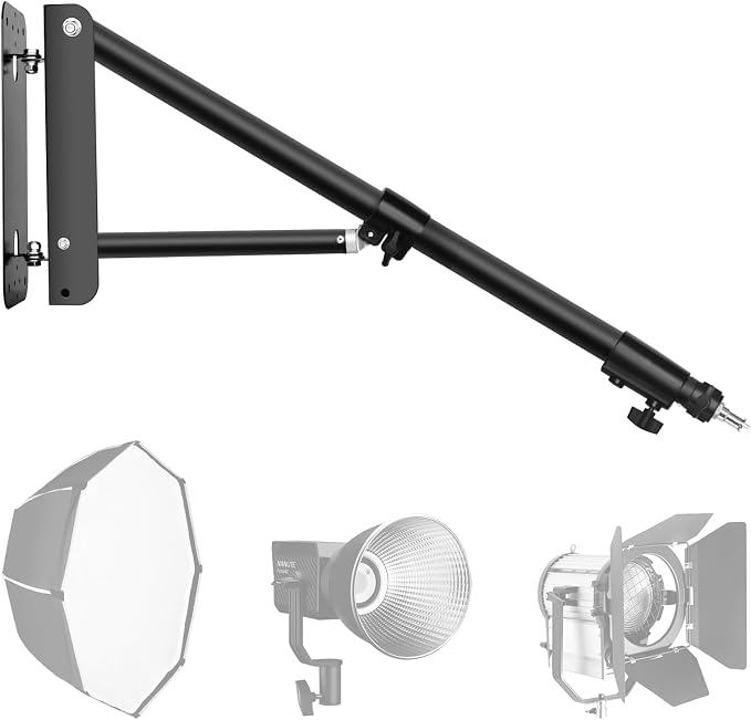 EMART Ring Light Wall Mount Boom Arm, Adjustable 51in/130cm Mounted Overhead by EMART