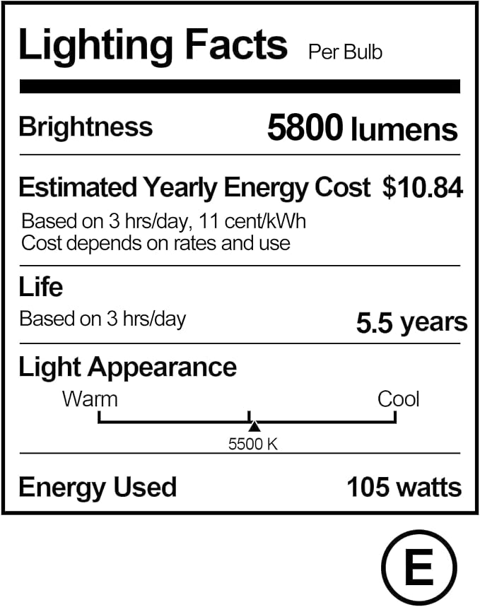 EMART Full Spectrum Light Bulb, 105W Spiral CFL 5500k Daylight - Image 5